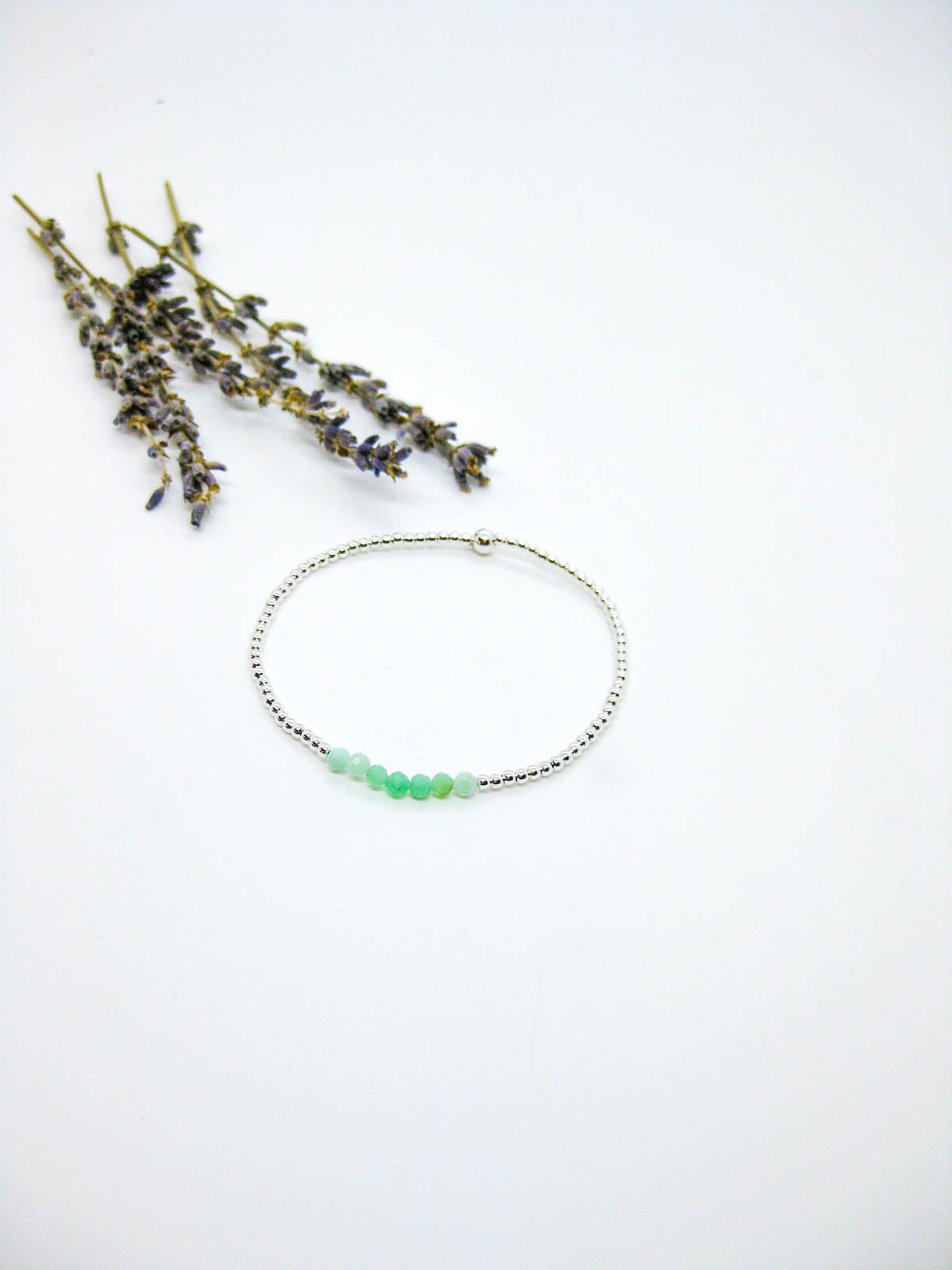 Violet: Chrysoprase Stretch Bracelet