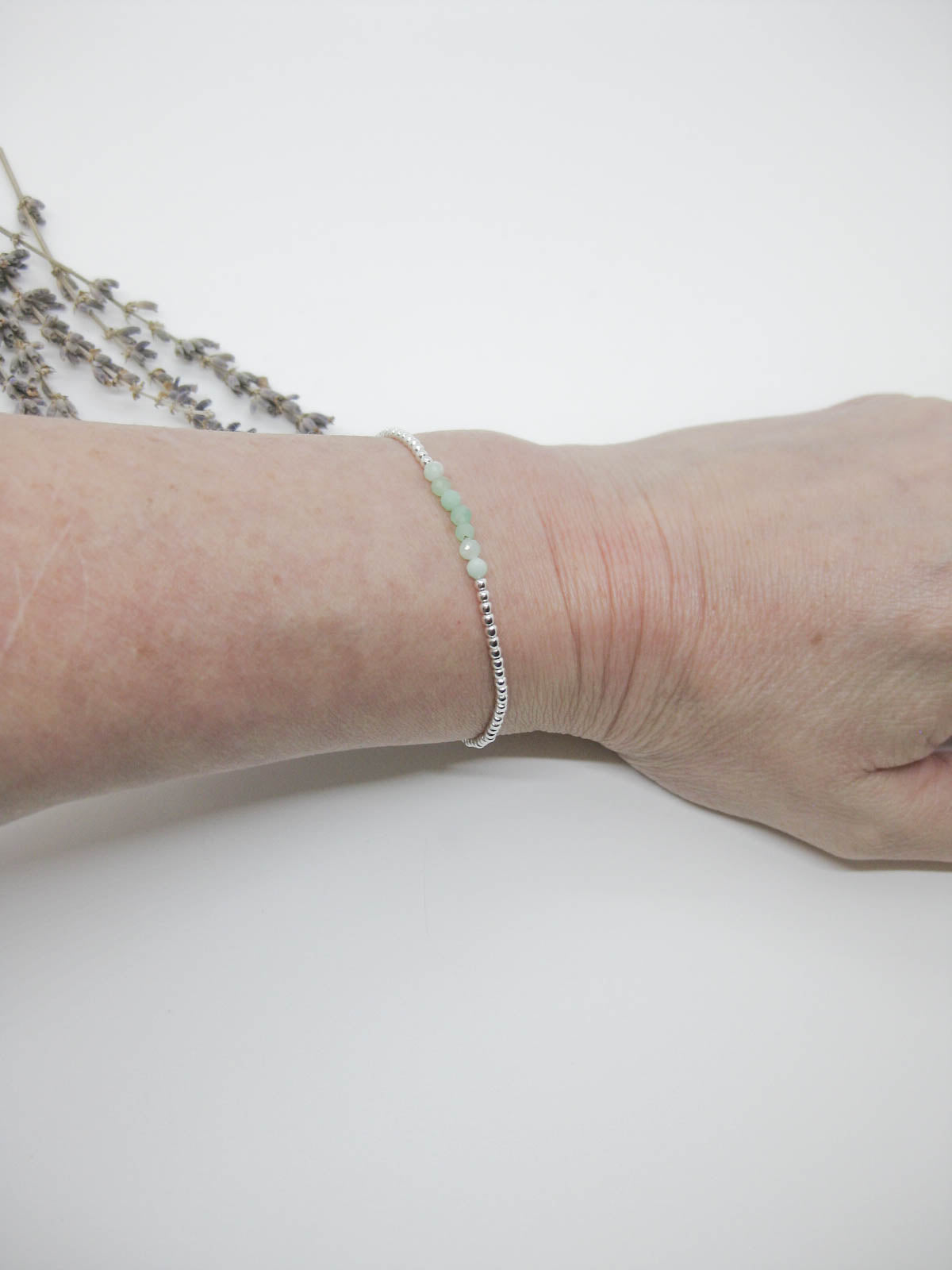 Violet: Chrysoprase Stretch Bracelet