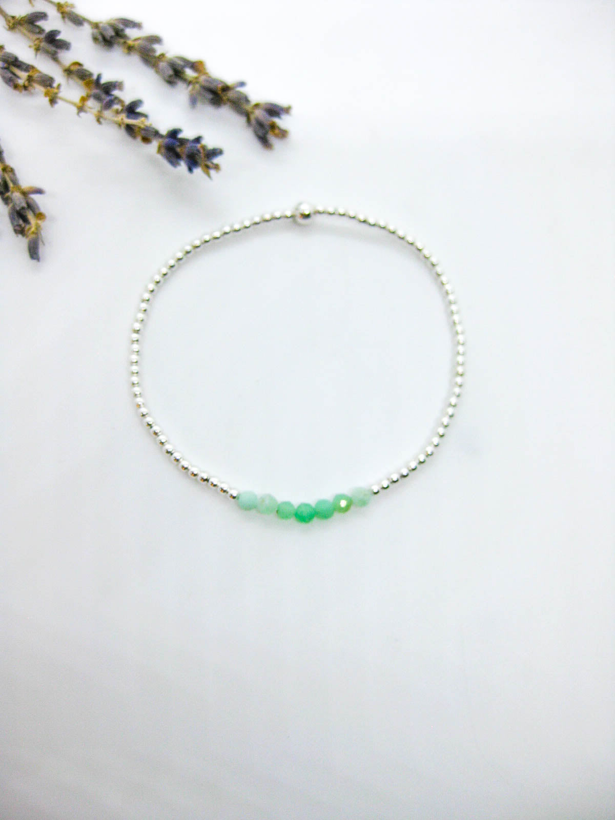 Violet: Chrysoprase Stretch Bracelet