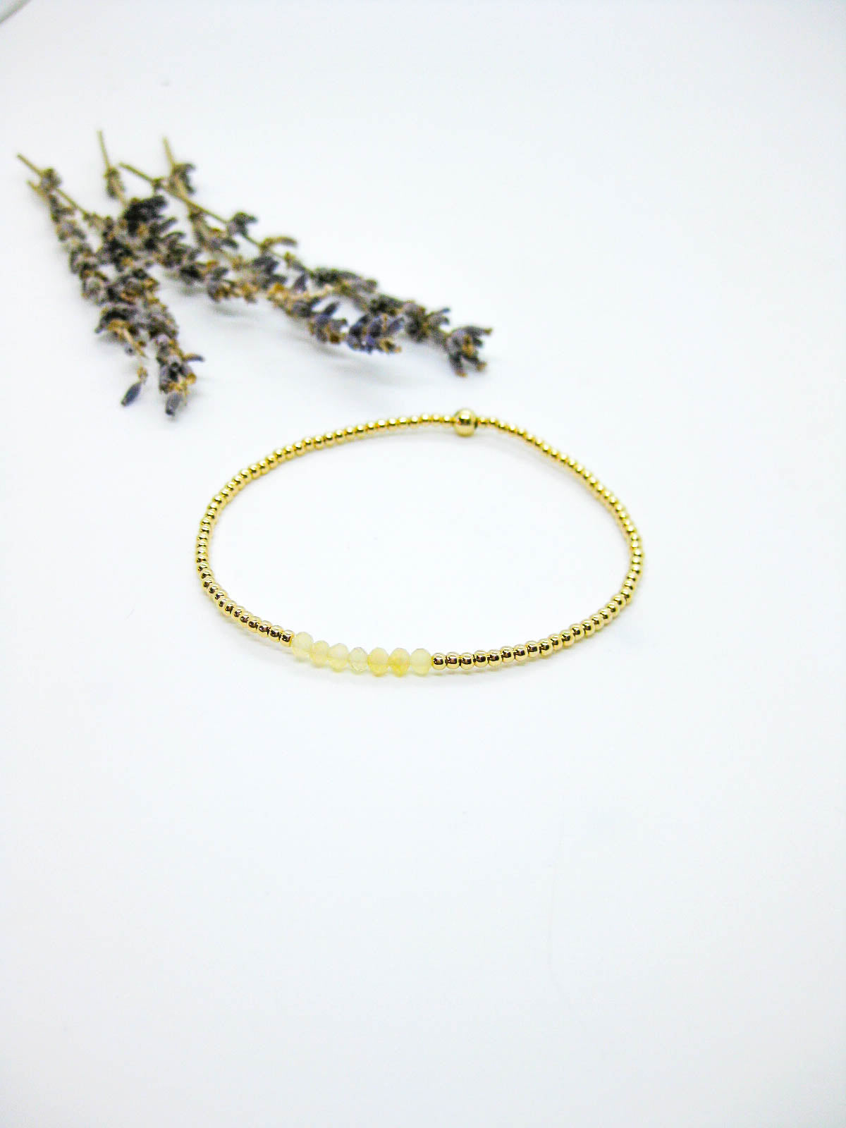 Violet: Opal Stretch Bracelet