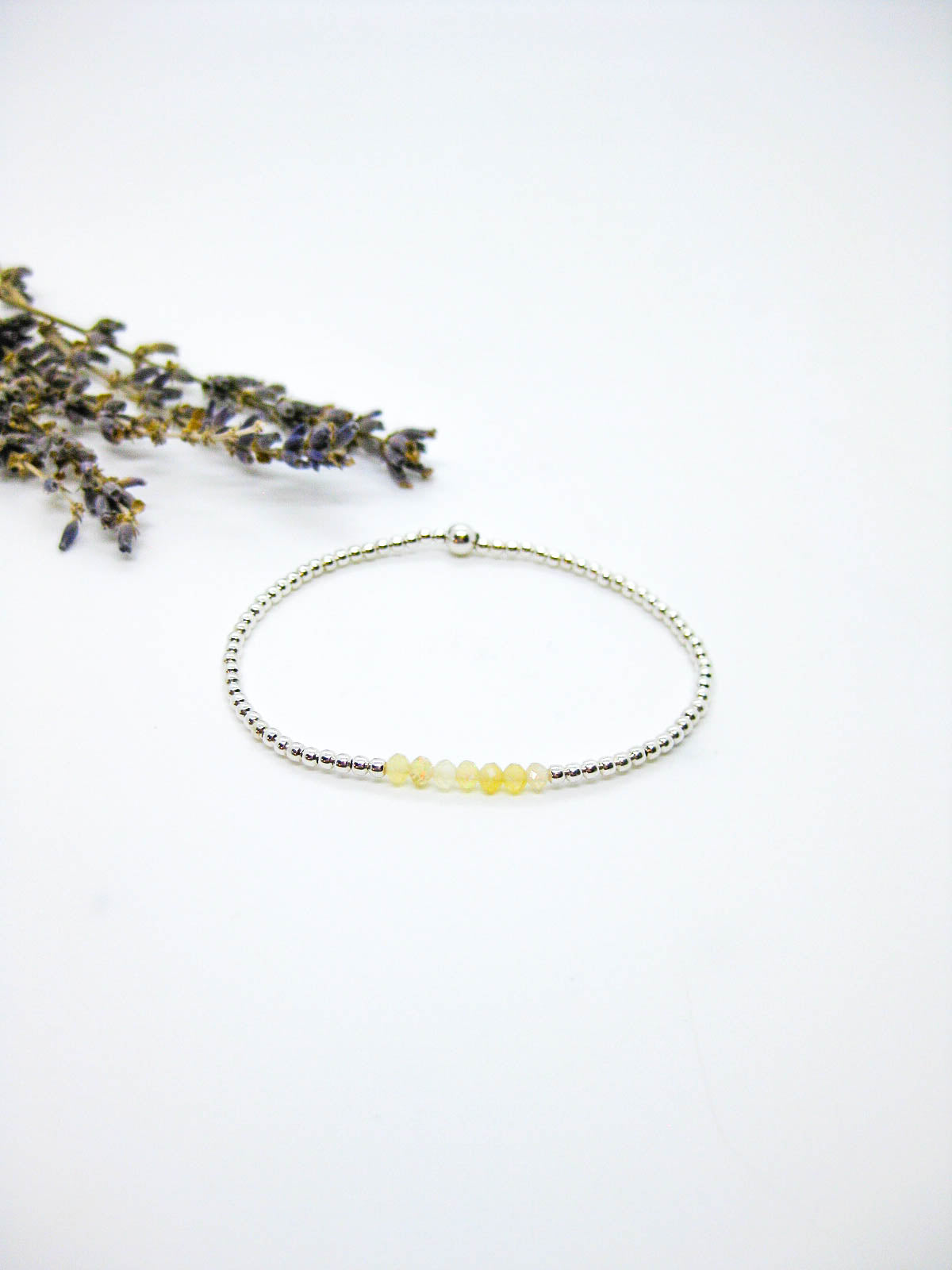 Violet: Opal Stretch Bracelet