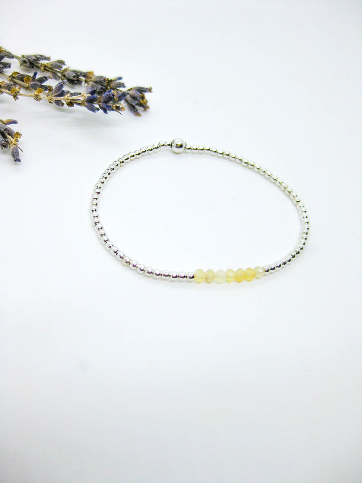 Violet: Opal Stretch Bracelet