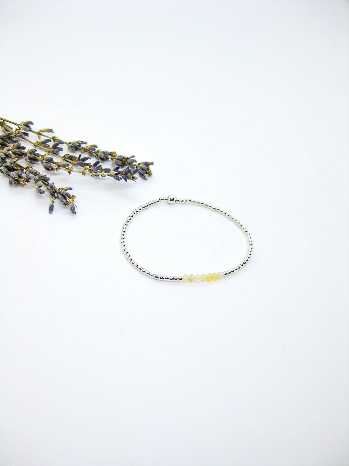 Violet: Opal Stretch Bracelet