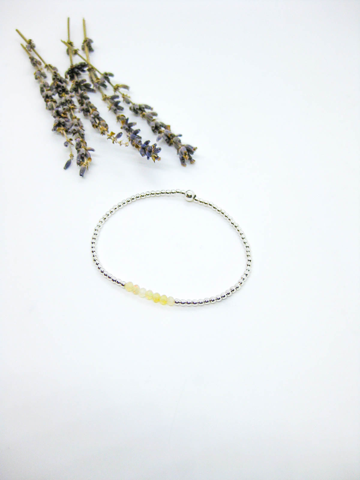 Violet: Opal Stretch Bracelet