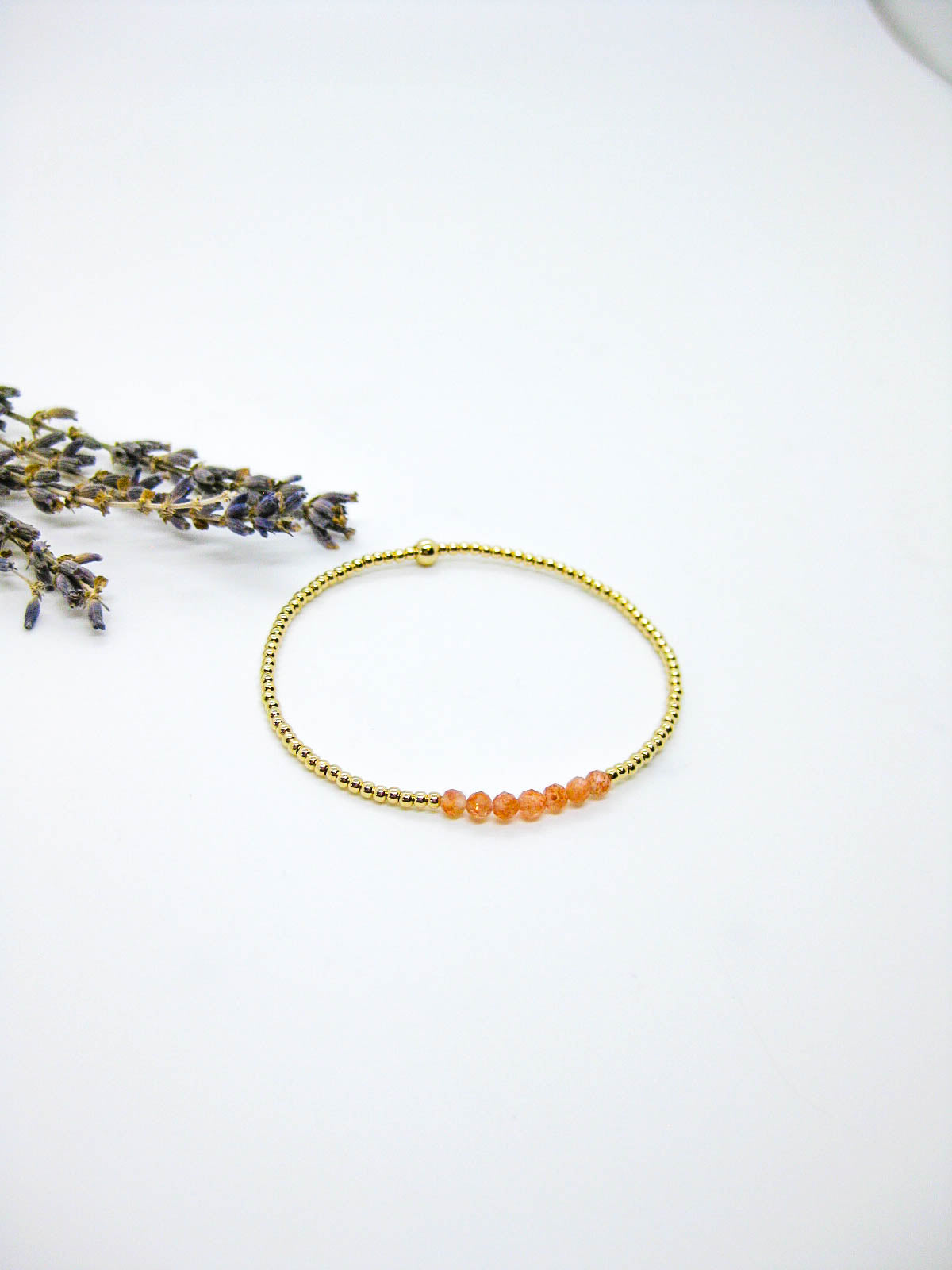 Violet: Sunstone Stretch Bracelet