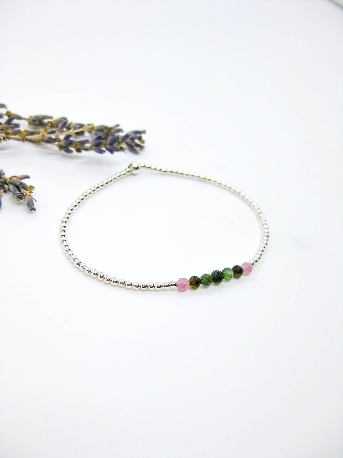 Violet: Tourmaline Stretch Bracelet