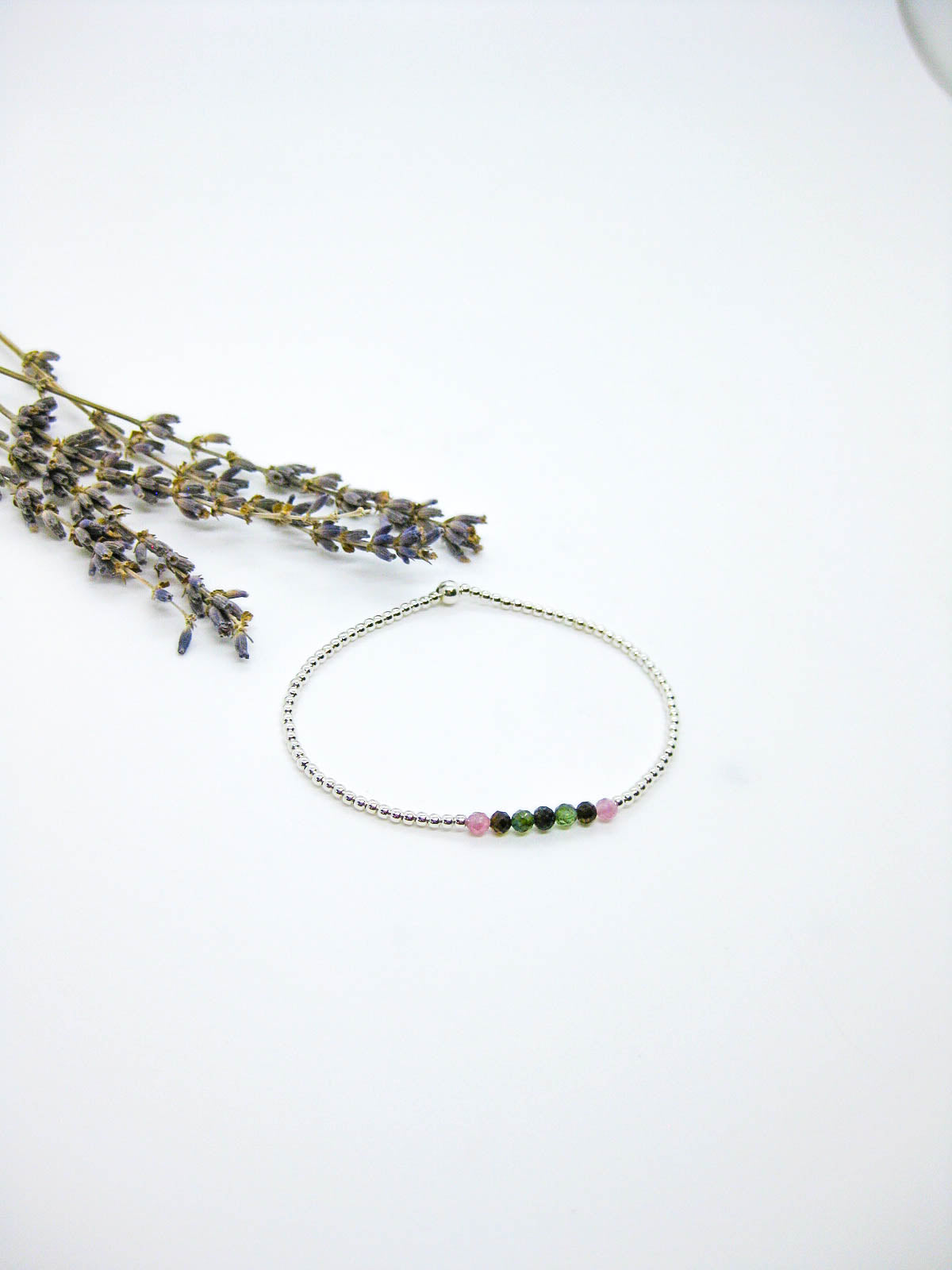 Violet: Tourmaline Stretch Bracelet