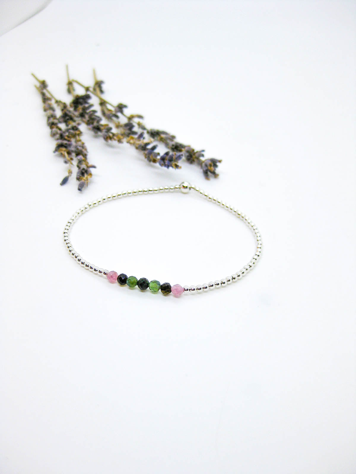 Violet: Tourmaline Stretch Bracelet