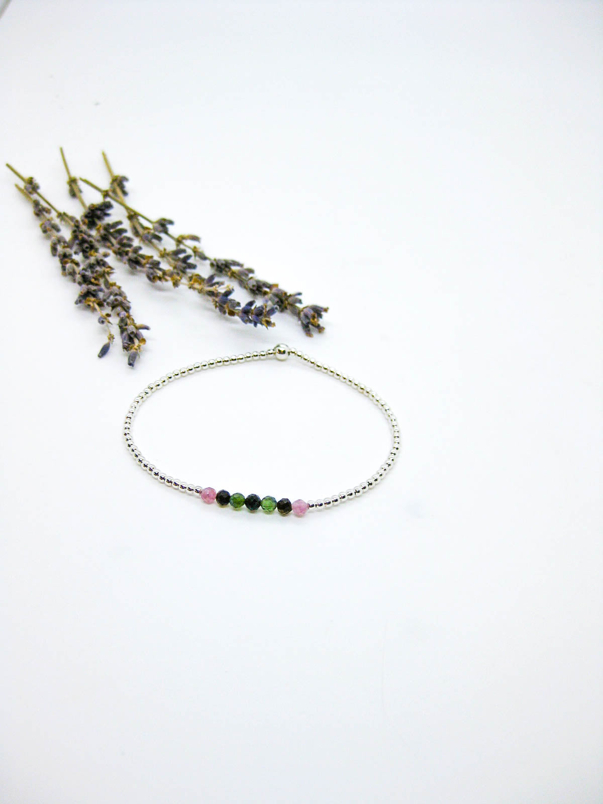 Violet: Tourmaline Stretch Bracelet