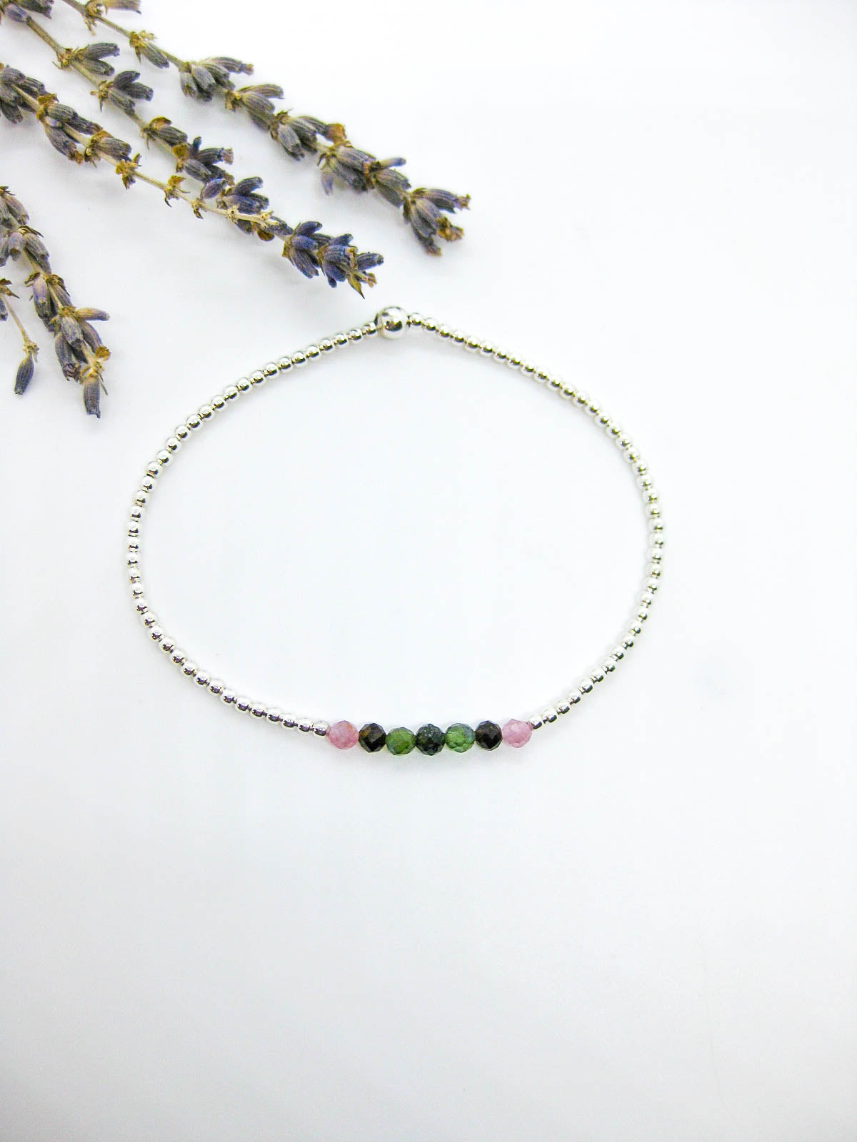 Violet: Tourmaline Stretch Bracelet
