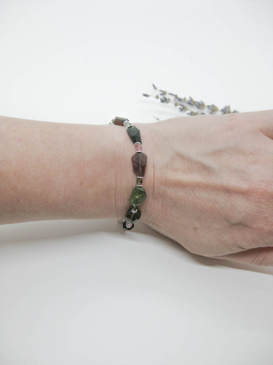 Calla II: Tourmaline Bracelet - b348s-oak