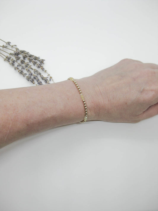 Juniper: Citrine Stretch Bracelet - b399