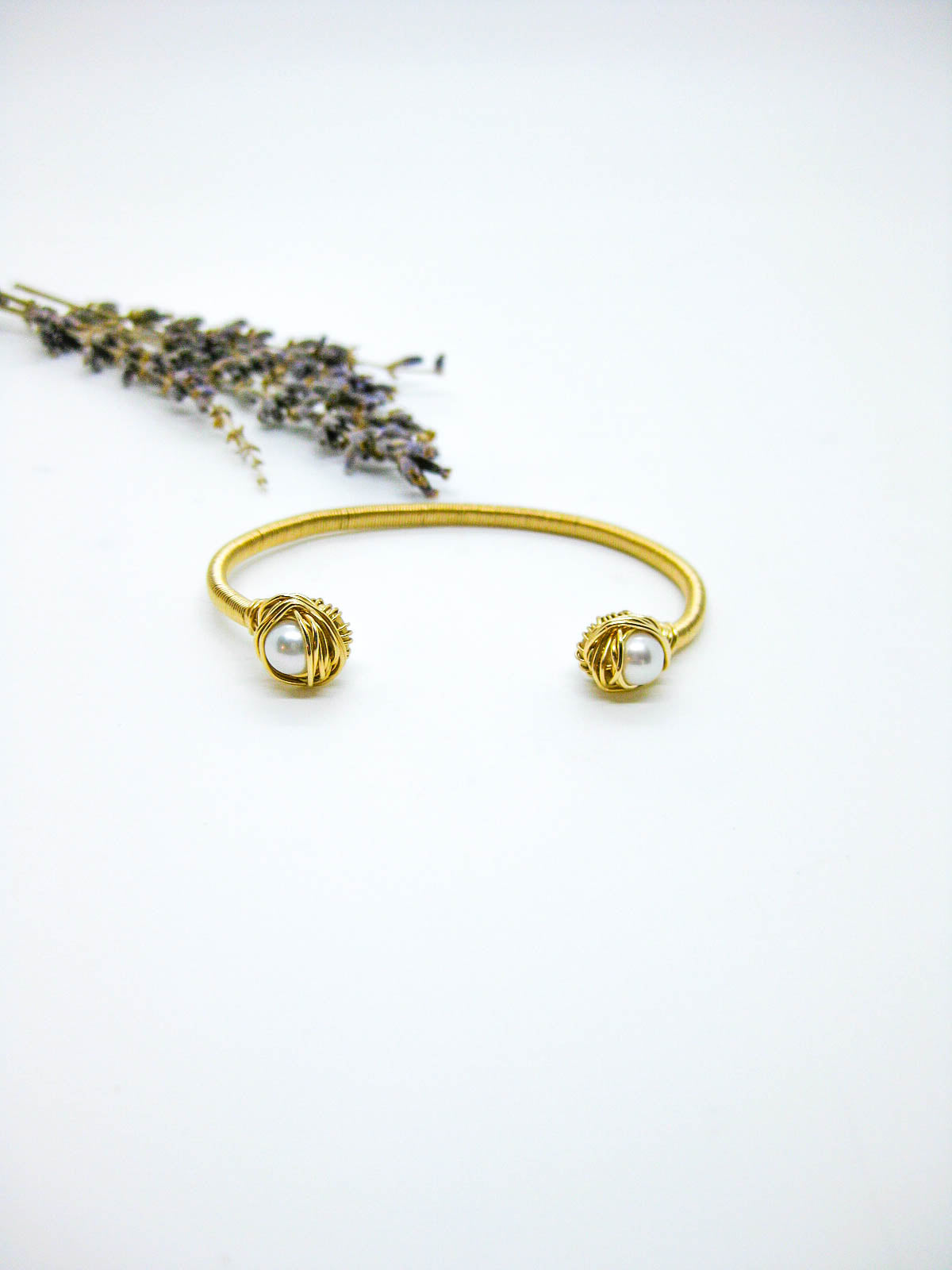 Daffodil: Pearl Cuff Bracelet