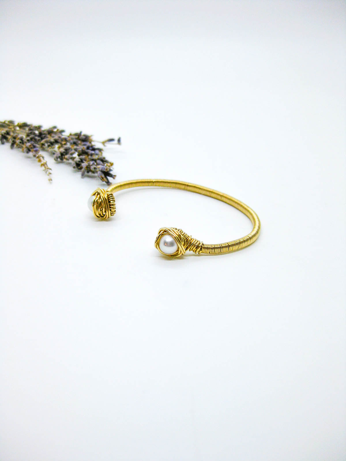 Daffodil: Pearl Cuff Bracelet