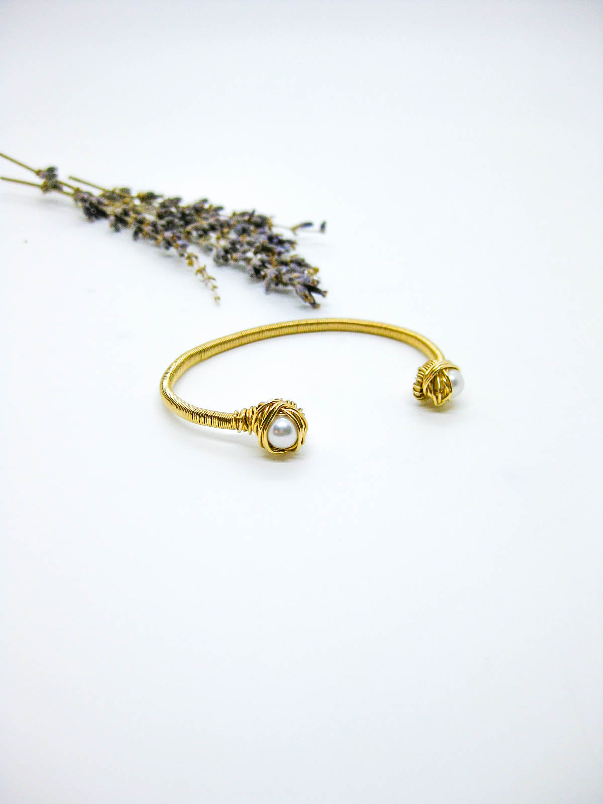 Daffodil: Pearl Cuff Bracelet