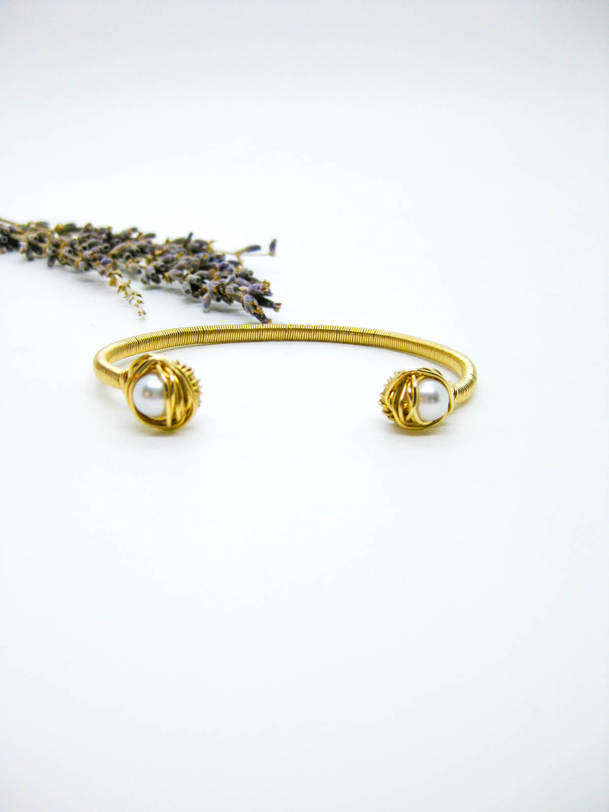 Daffodil: Pearl Cuff Bracelet