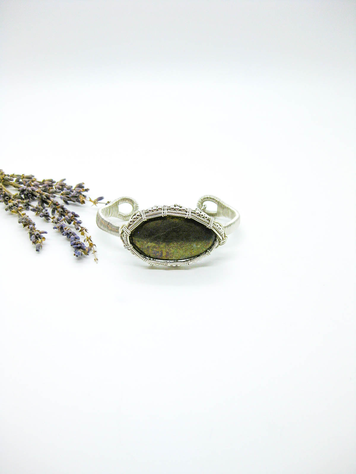 Rose: Pyrite Cuff Bracelet - OAK