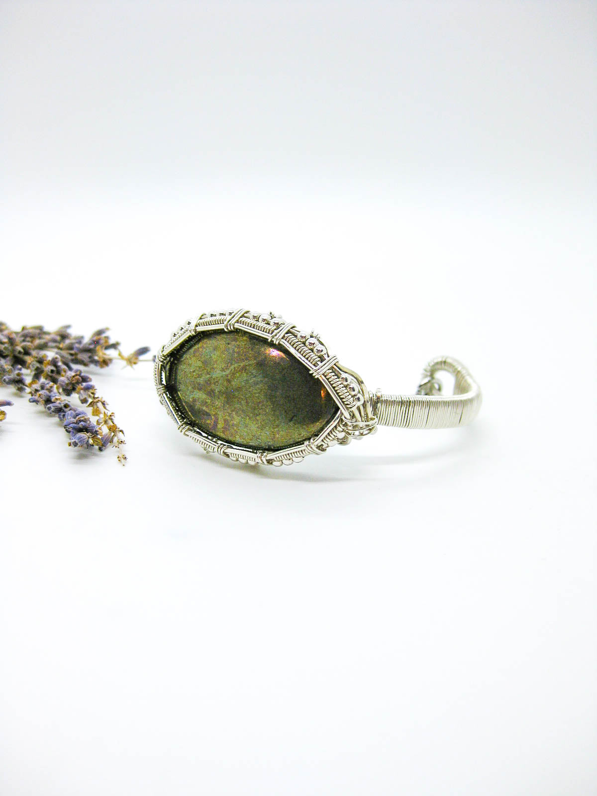 Rose: Pyrite Cuff Bracelet - OAK