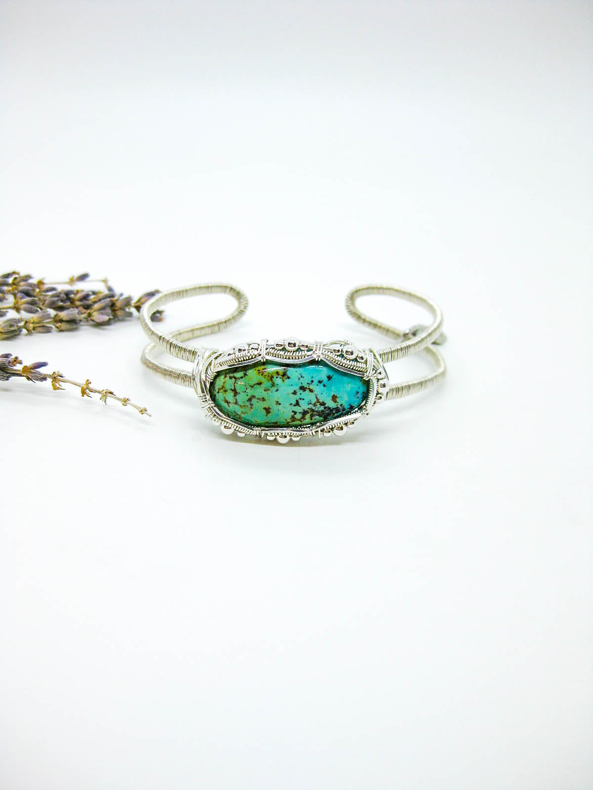 Rose: Turquoise Cuff Bracelet - OAK