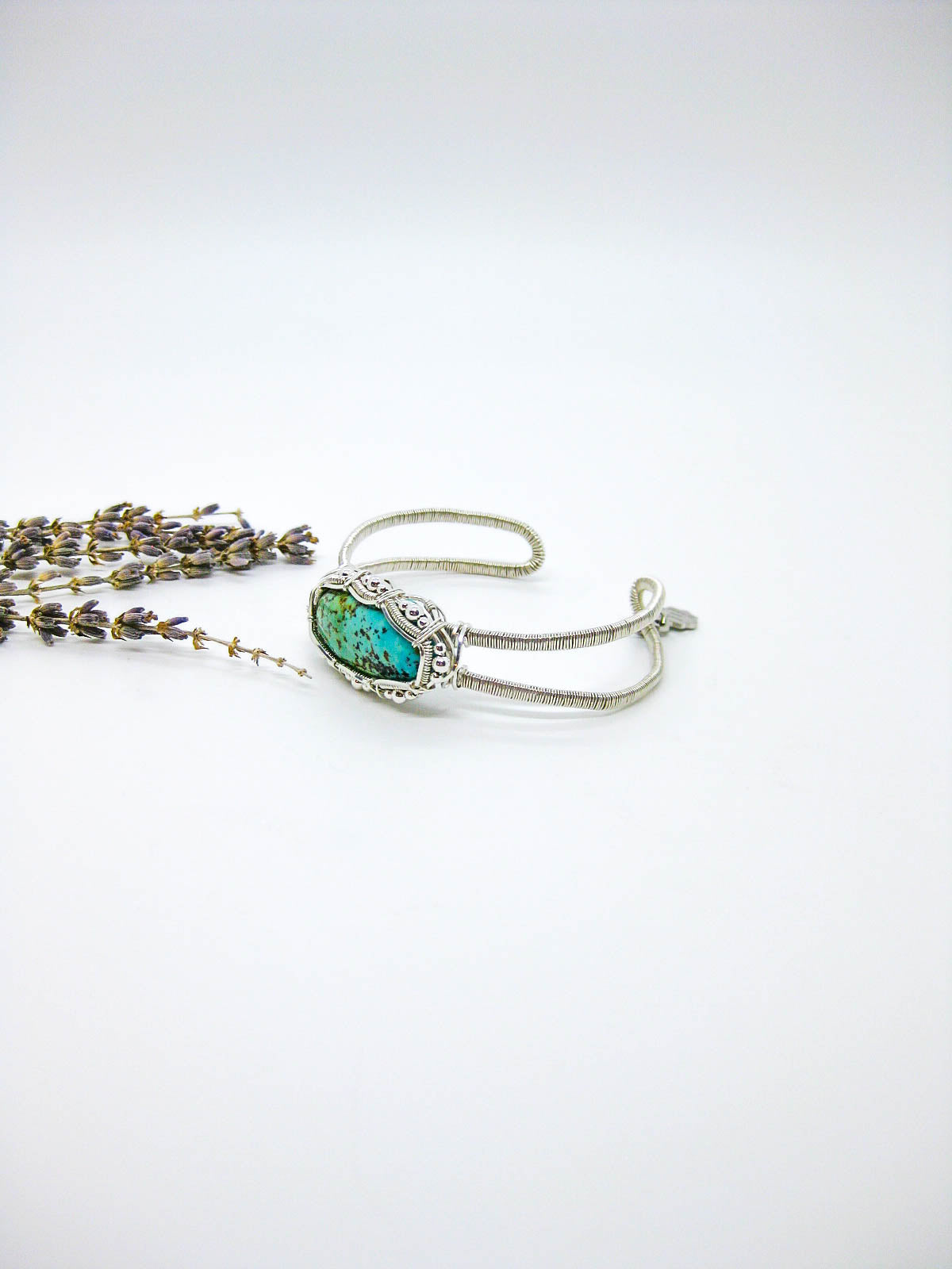 Rose: Turquoise Cuff Bracelet - OAK