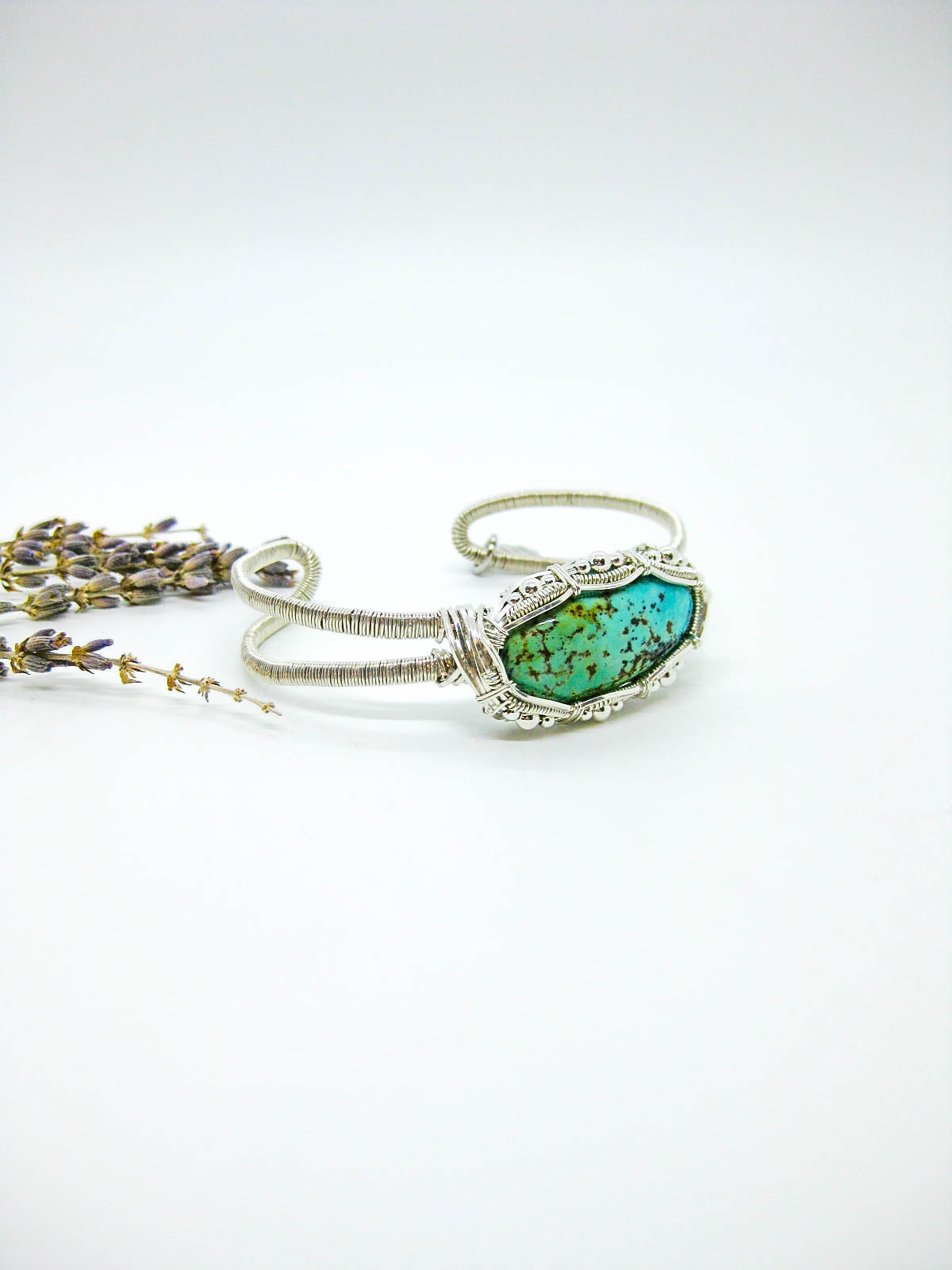 Rose: Turquoise Cuff Bracelet - OAK