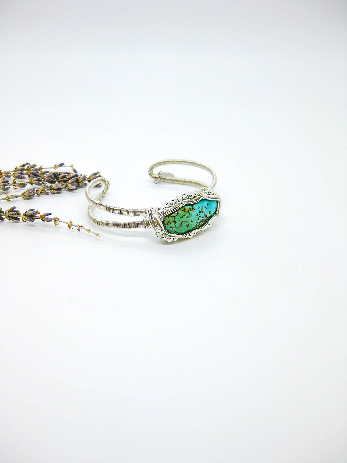 Rose: Turquoise Cuff Bracelet - OAK