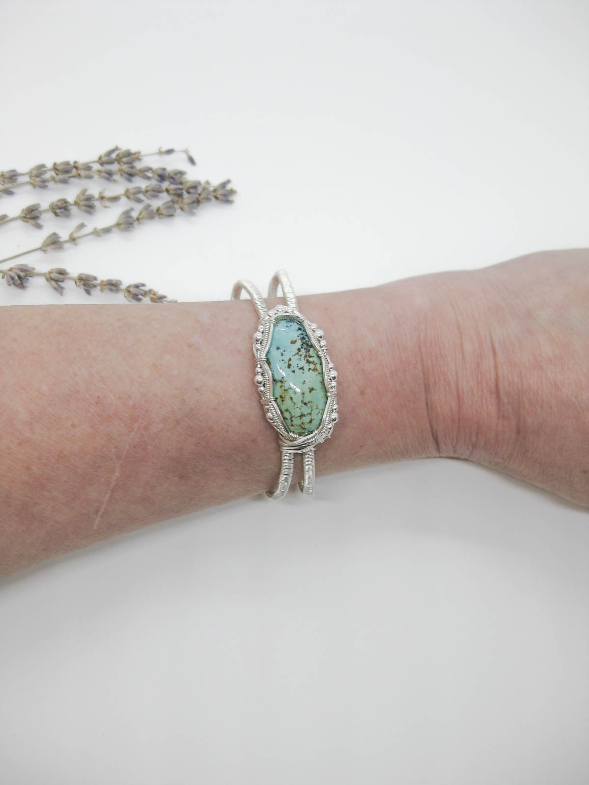 Rose: Turquoise Cuff Bracelet - OAK