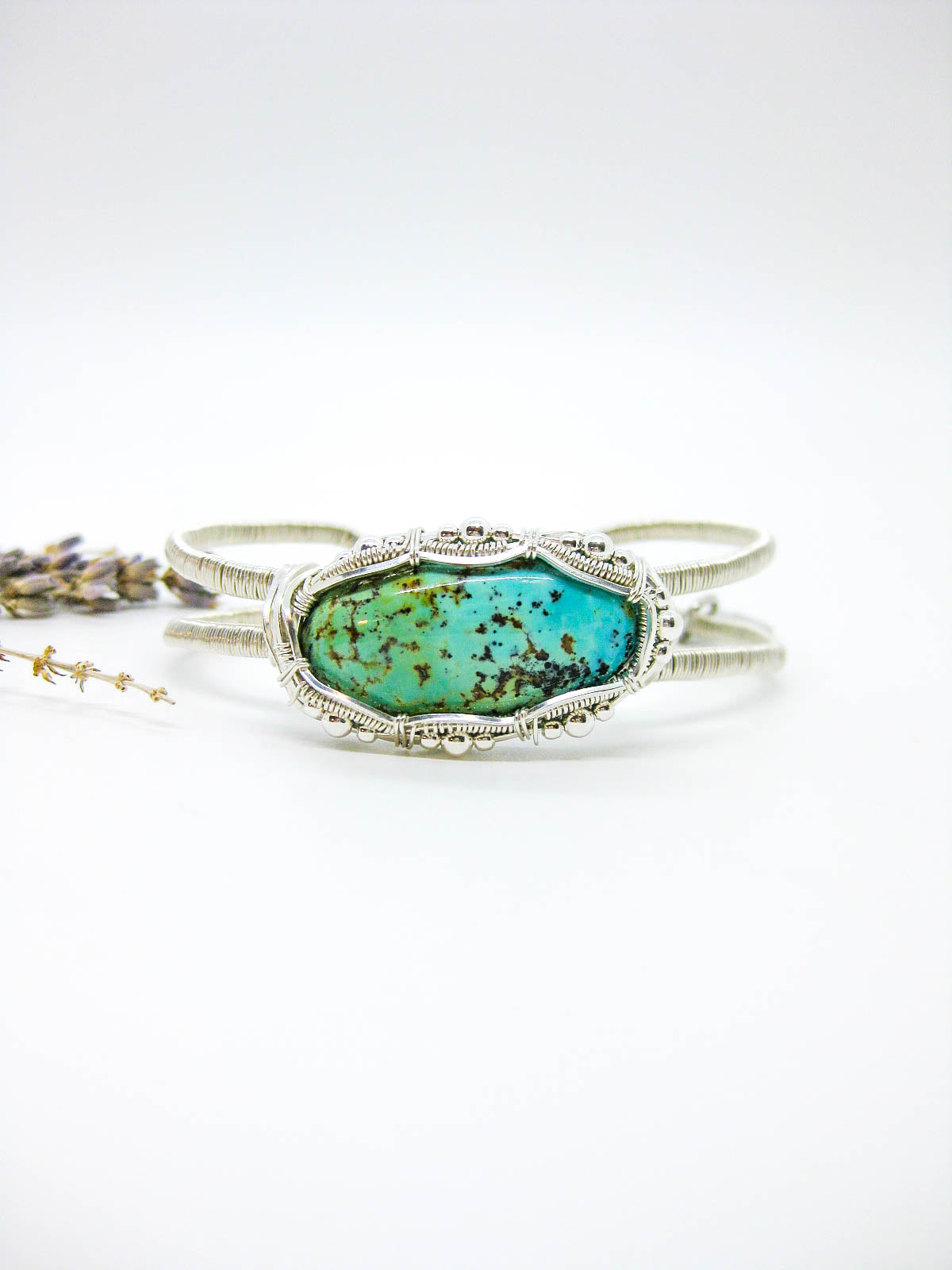 Rose: Turquoise Cuff Bracelet - OAK