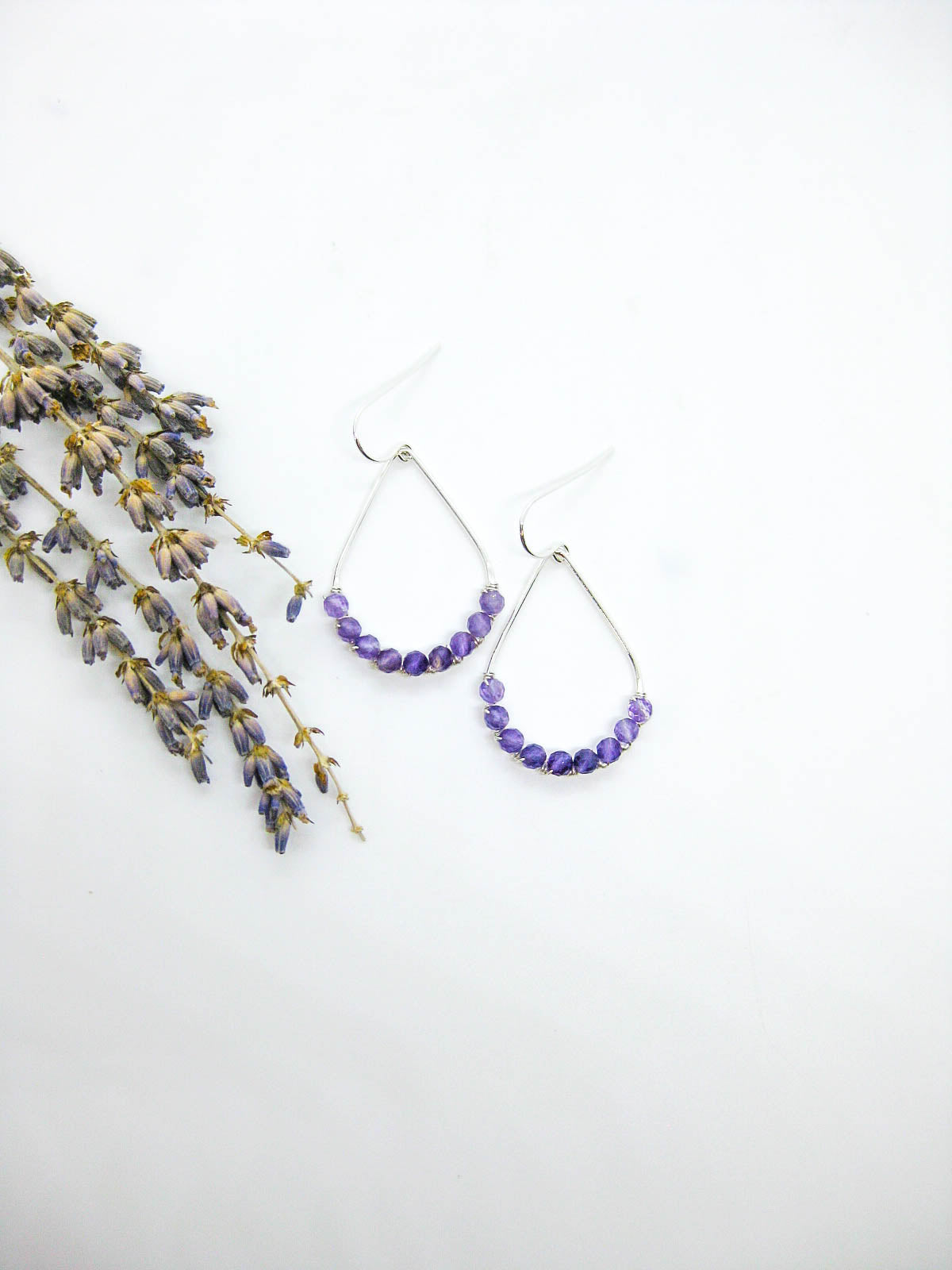 Bluebell: Amethyst Earrings