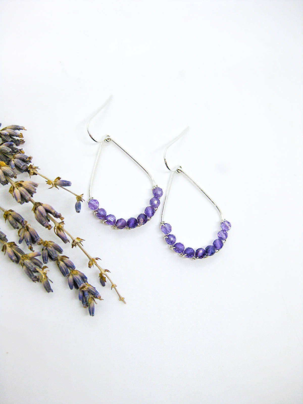 Bluebell: Amethyst Earrings