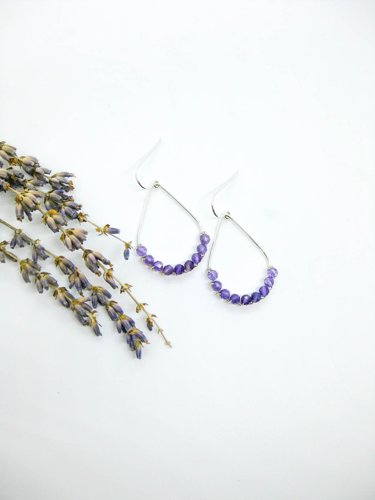 Bluebell: Amethyst Earrings