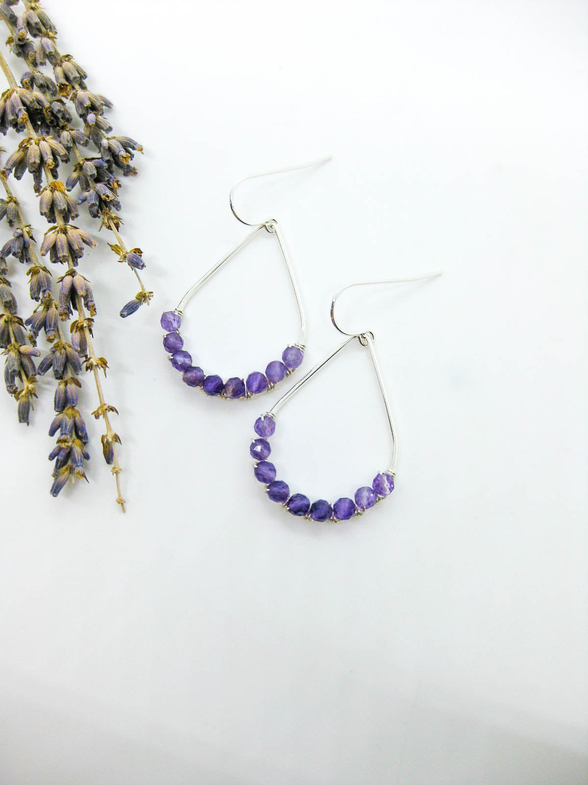 Bluebell: Amethyst Earrings