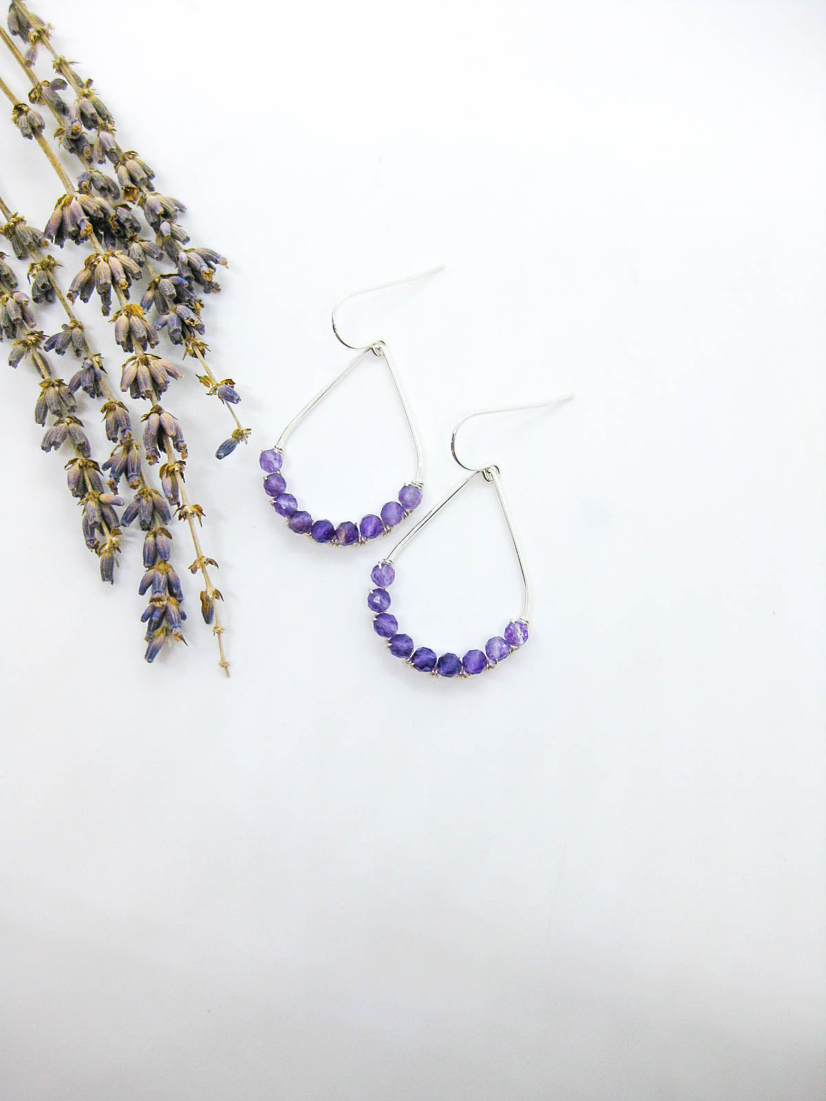 Bluebell: Amethyst Earrings