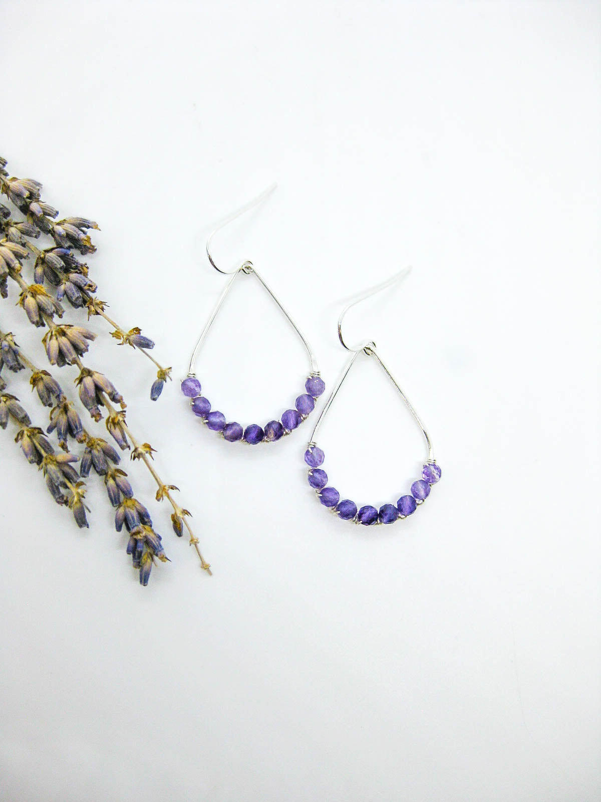 Bluebell: Amethyst Earrings