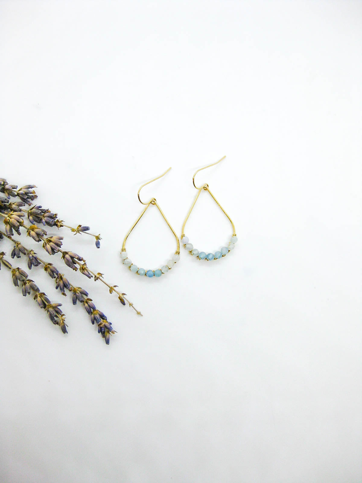 Bluebell: Aquamarine Earrings