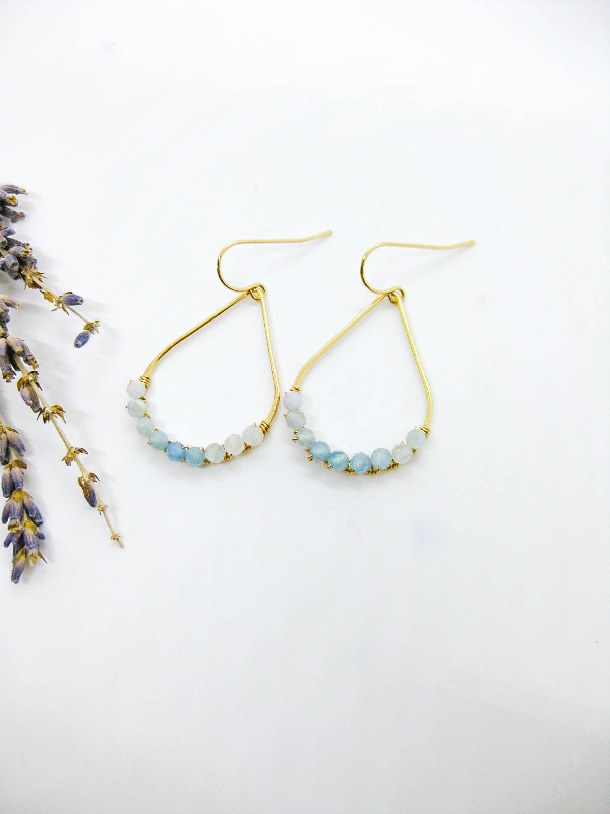 Bluebell: Aquamarine Earrings