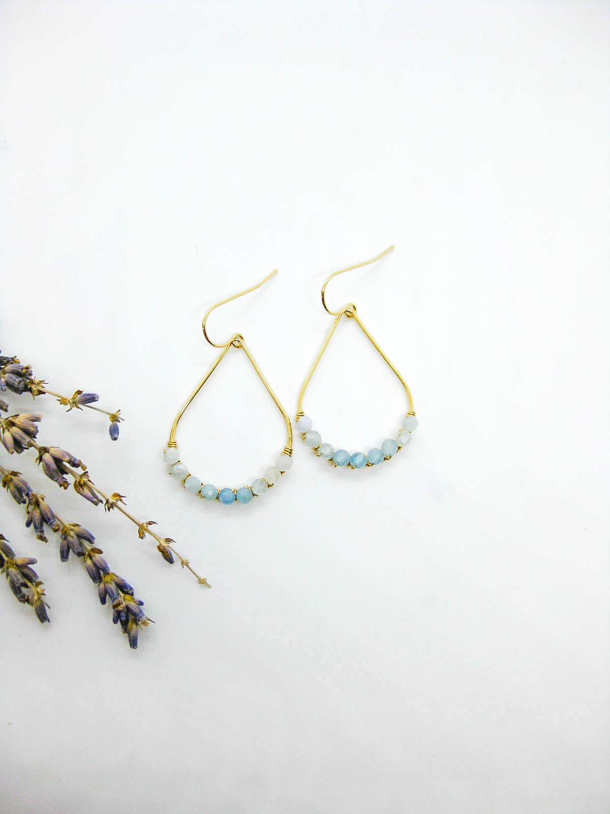 Bluebell: Aquamarine Earrings