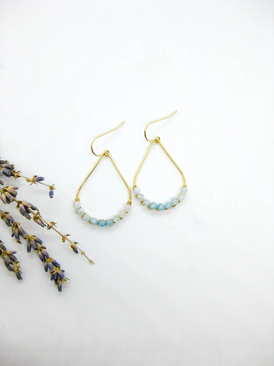 Bluebell: Aquamarine Earrings
