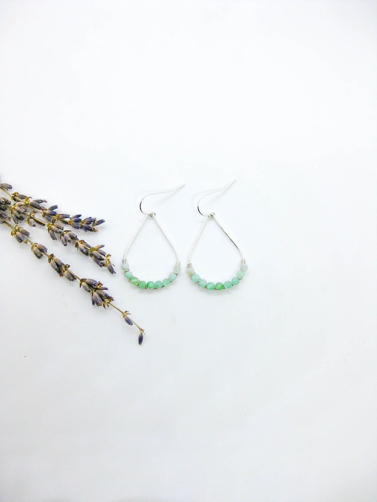 Bluebell: Chrysoprase Earrings