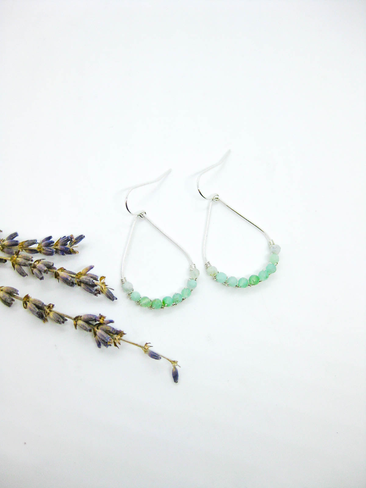 Bluebell: Chrysoprase Earrings
