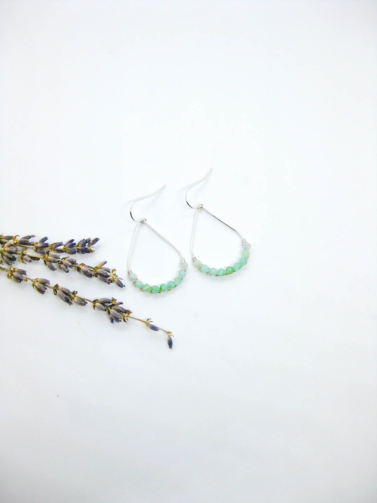 Bluebell: Chrysoprase Earrings