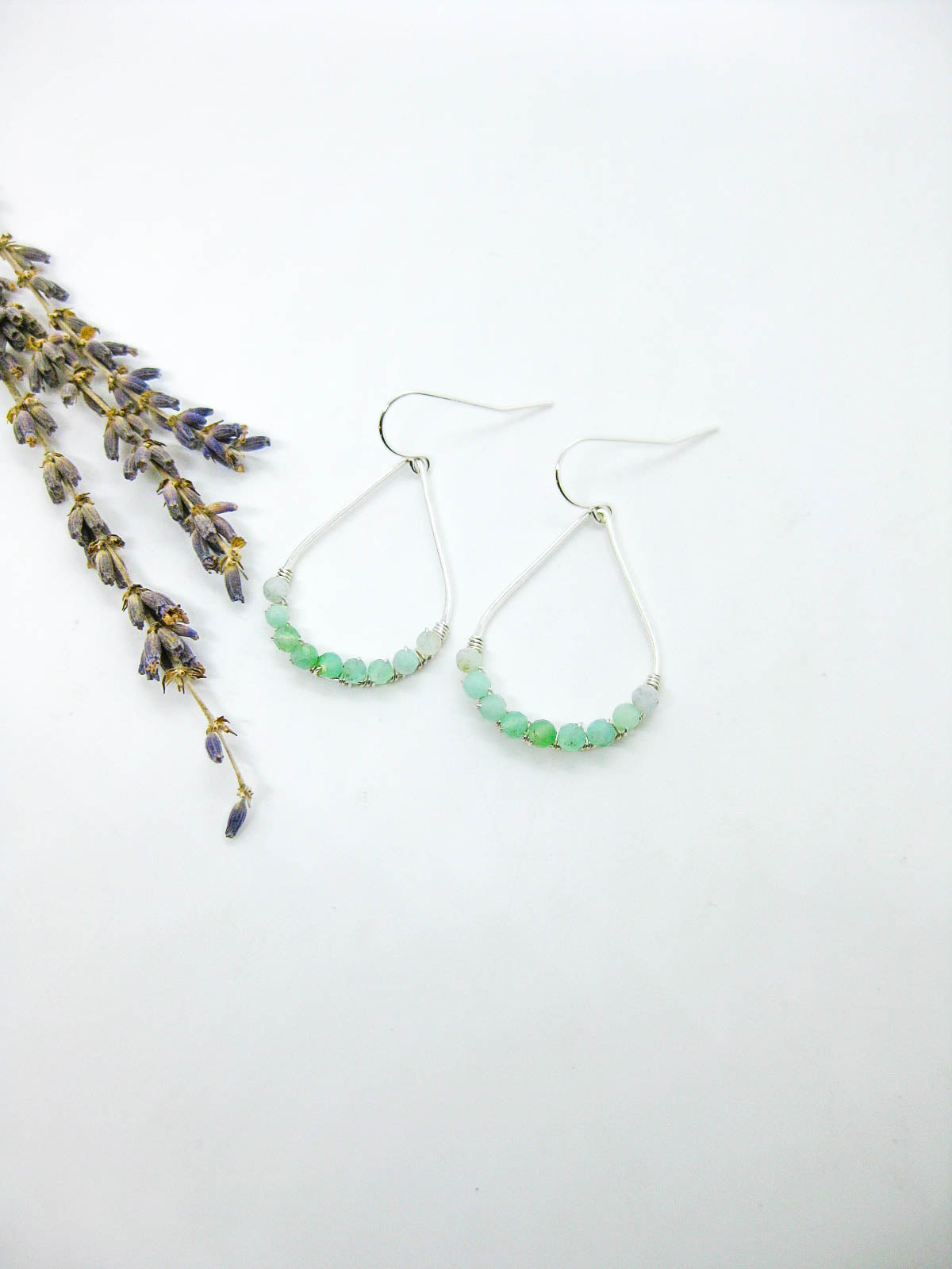 Bluebell: Chrysoprase Earrings