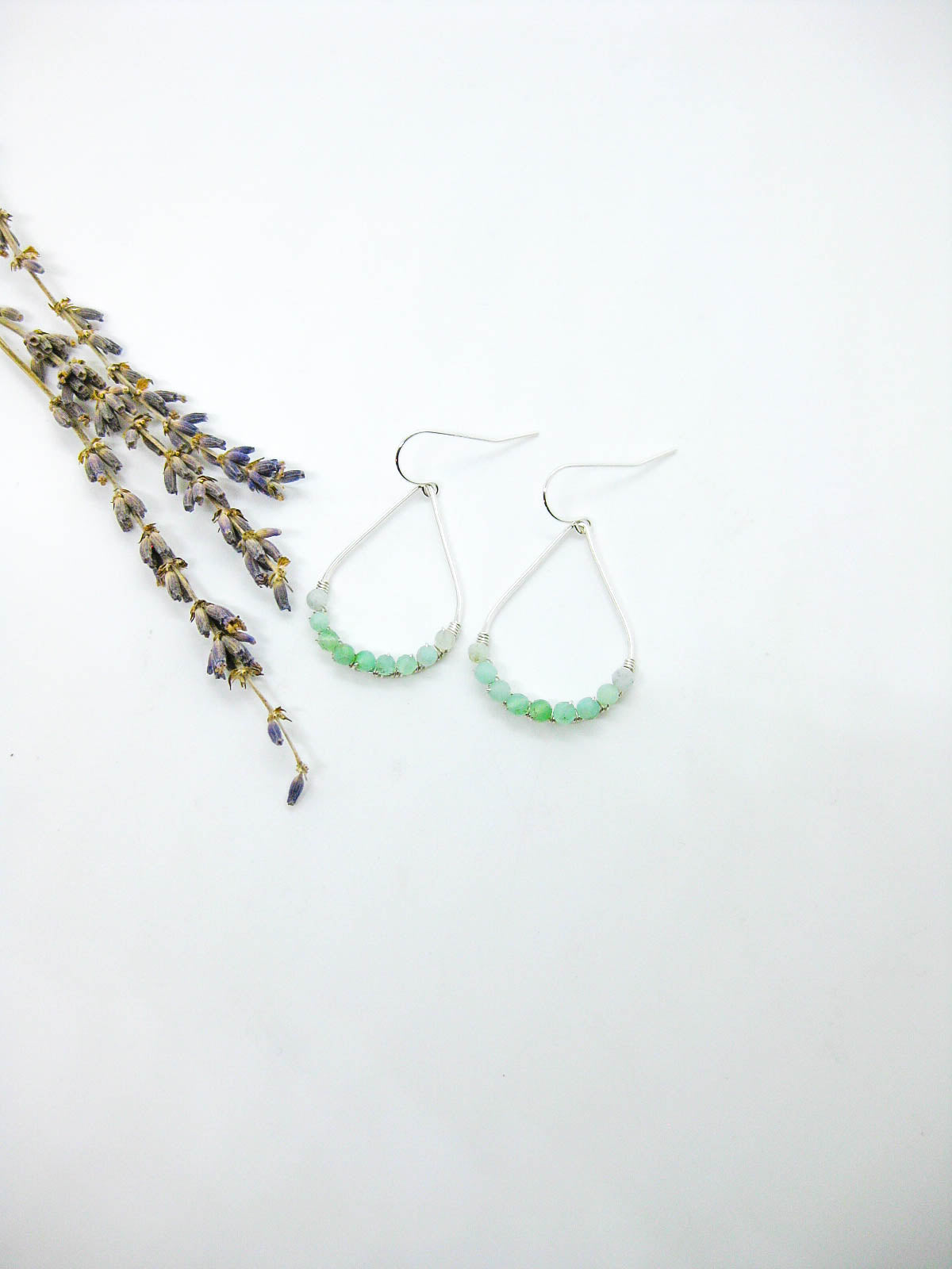 Bluebell: Chrysoprase Earrings