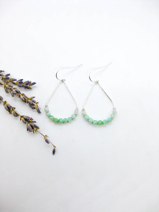 Bluebell: Chrysoprase Earrings