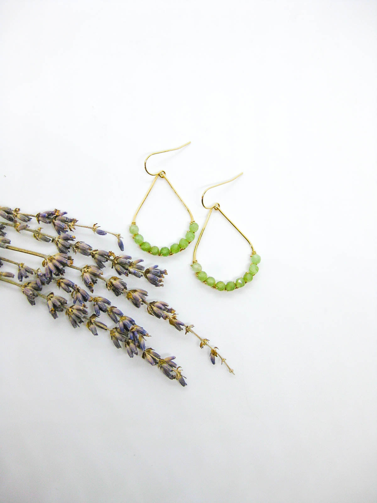 Bluebell: Jade Earrings