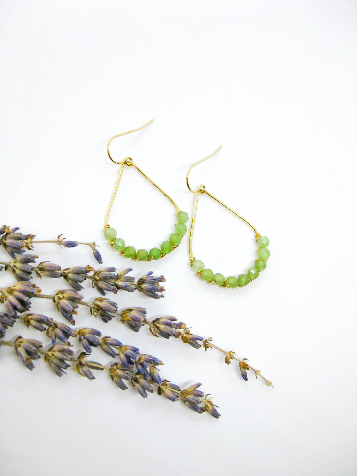 Bluebell: Jade Earrings
