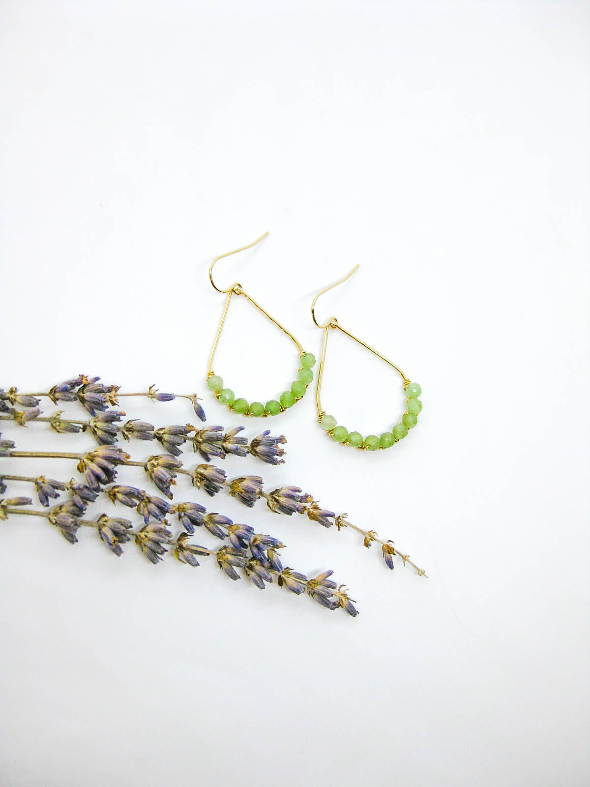 Bluebell: Jade Earrings