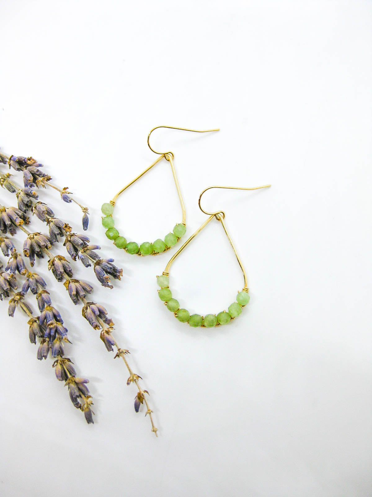 Bluebell: Jade Earrings