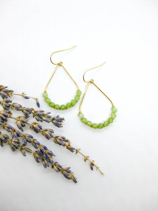 Bluebell: Jade Earrings