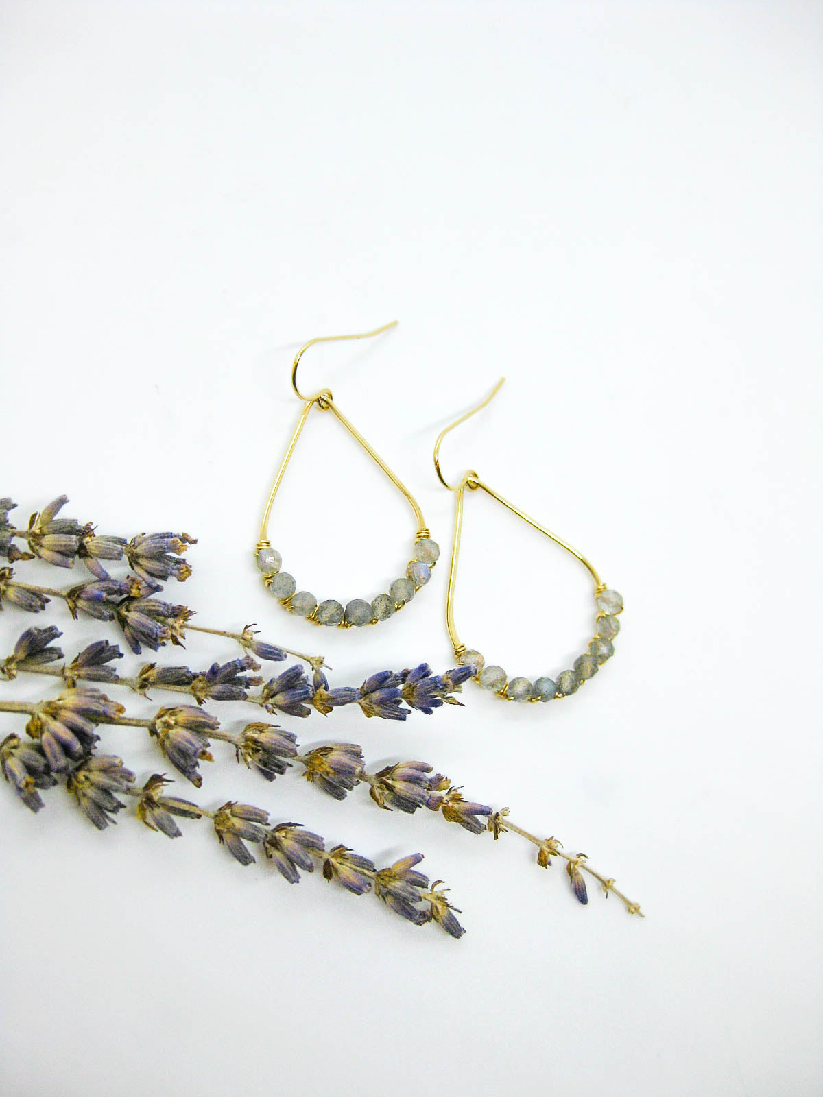 Bluebell: Labradorite Earrings